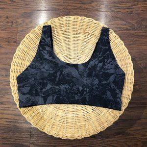 Lole Black Grey Convertible High Impact Sports Bra, Large